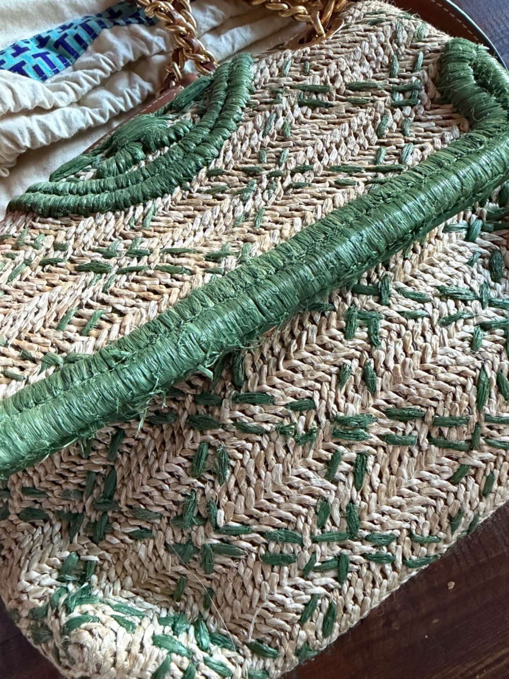 Tory Burch Raffia Shoulder Bag - Picture 6 of 6